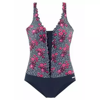 LASCANA купальник «Флори» женский, цвет blau