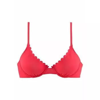 LASCANA лиф бикини на косточках »Scallop« для женщин, цвет rot