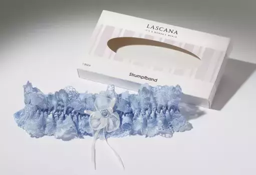 LASCANA пояс для чулок из тонкого кружева, сексуальное женское белье, нижнее белье, голубой