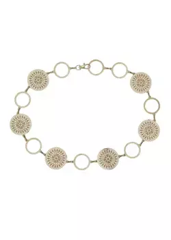 LASCANA ремень-цепочка, регулируемая застежка, поясной ремень, ремень для украшений, цвет Goldfarben