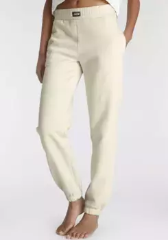 LASCANA спортивные брюки, с ребристым поясом, одежда для отдыха, костюм для отдыха, бежевый