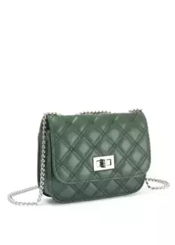 LASCANA сумка через плечо, мини-сумка, сумочка, сумка с ручкой-цепочкой VEGAN, зеленый