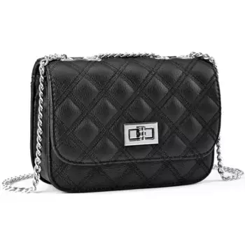 LASCANA сумка через плечо, мини-сумка, сумочка, сумка с ручкой-цепочкой VEGAN, черный