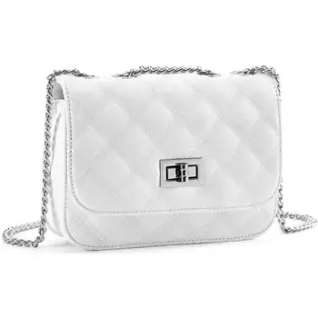 LASCANA сумка через плечо, мини-сумка, сумочка, сумка с ручкой-цепочкой VEGAN, белый