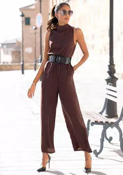 LASCANA Женский комбинезон без рукавов, цвет aubergine