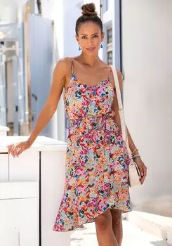 LASCANA Женское платье миди, цвет multi