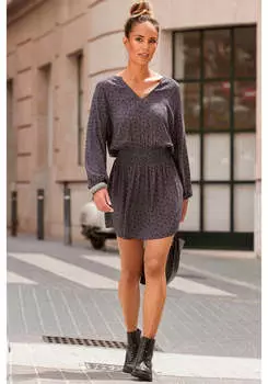 LASCANA Женское Платье с Животным Принтом, цвет leopard