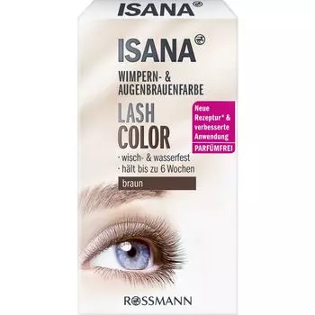 Lash Color Цвет ресниц и бровей коричневый ISANA, 1 шт.