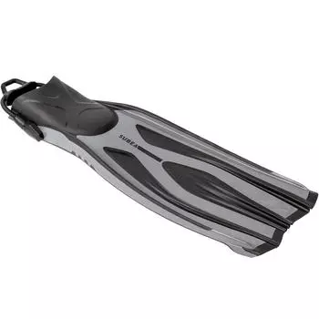 Ласты женские/мужские регулируемые SCD 900 серые SUBEA, черный / серый асфальт / черный