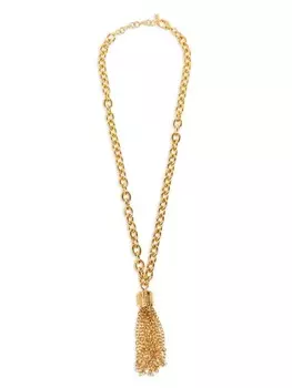 Латунное ожерелье с подвеской-цепочкой Moschino, золотой