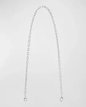 Латунный плечевой ремень с цепочкой на локоть Judith Leiber Couture, цвет Silver