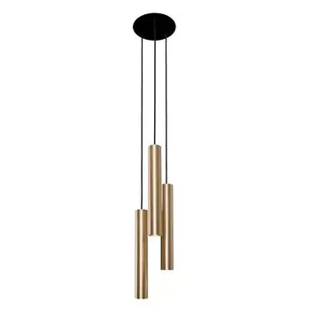 Латунный подвесной светильник с 3 лампочками GU10, регулируемый подвесной светильник для гостиной, столовой, кухни Licht-Erlebnisse