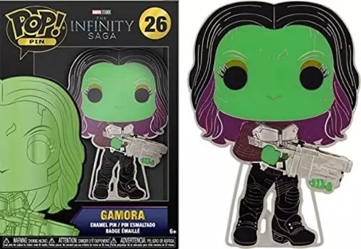 Лаунфлай Поп! Большая эмалированная булавка Marvel Infinity Saga: Gamora Chase Group — Гамора — эмалированные значки «Мстители: Война бесконечности» — милая коллекционная новинка брошь — для рюкзаков и сумок — идея подарка