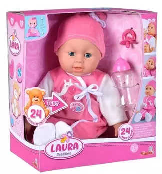 Лаура Бабблинг, лепет, 38см Simba