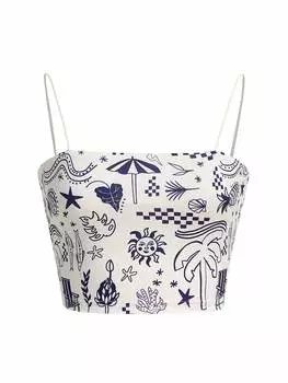 Лаура Лесса создает электронные принты и бюстгальтеры с принтами, вдохновленные женскими праздниками, абрикосовый цвет