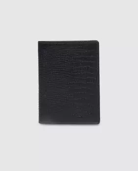 Laura Valle мужской черный кожаный кошелек с гравировкой Jaguar, черный