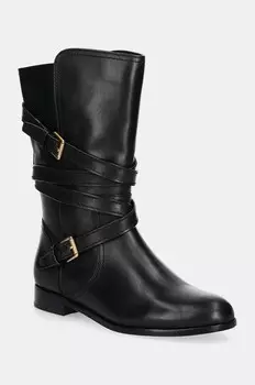 Lauren Ralph Lauren Briannah кожаные ботильоны, черный