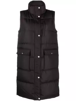 Lauren Ralph Lauren длинный дутый жилет, черный