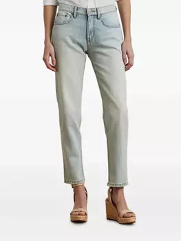 Lauren Ralph Lauren джинсы с эффектом потертости, синий