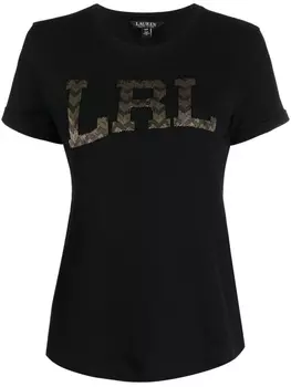 Lauren Ralph Lauren футболка Hailly с логотипом, черный