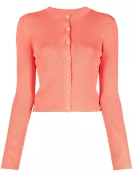 Lauren Ralph Lauren кардиган в рубчик, оранжевый
