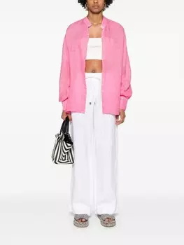 Lauren Ralph Lauren льняные брюки с кулиской, белый