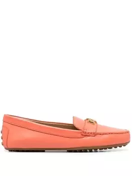 Lauren Ralph Lauren лоферы Barnsbury с логотипом, оранжевый