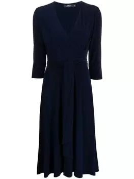 Lauren Ralph Lauren платье Carlyna с завязками, синий