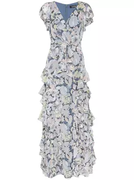 Lauren Ralph Lauren платье макси с цветочным принтом, синий