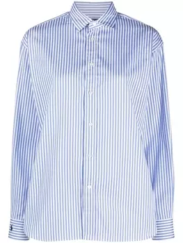 Lauren Ralph Lauren полосатая рубашка с длинными рукавами, синий