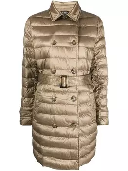 Lauren Ralph Lauren пуховик с поясом, золотой