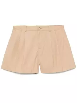 Lauren Ralph Lauren шорты со складками, коричневый