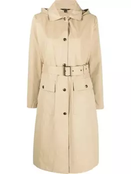 Lauren Ralph Lauren тренч миди с поясом, нейтральный цвет