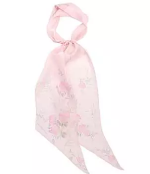 Lauren Ralph Lauren Узкий шарф с цветочным принтом, розовый
