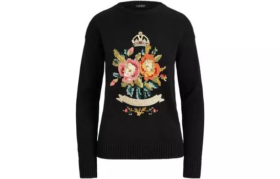 LAUREN RALPH LAUREN Женский черный свитер FW22