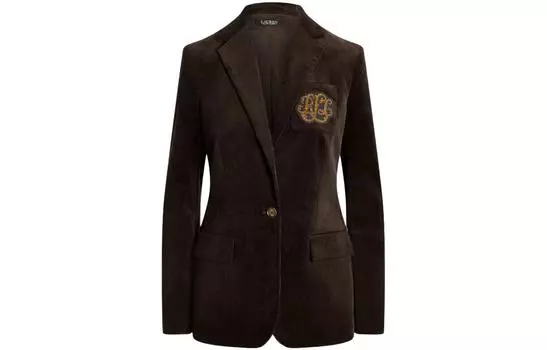 LAUREN RALPH LAUREN Женский деловой пиджак коричневого цвета