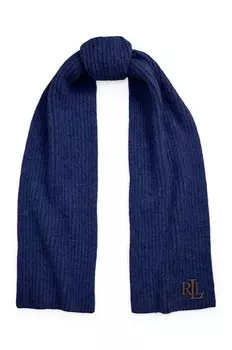 Lauren Шарф Ralph Lauren с добавлением шерсти Lauren Ralph Lauren, темно-синий