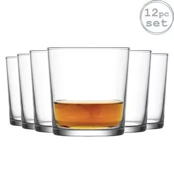 LAV Bodega Двойные старомодные стаканы-тумблеры, 345 мл, 12 шт. в упаковке, белый