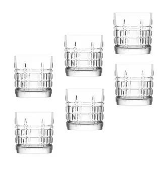 LAV BRT430F Brit Short стакан для питья Стакан для воды Стакан для сока Набор из 6 стаканов Su bardagi 325cc, прозрачный