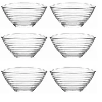 LAV Набор стеклянных мисок, 6 предм. "Серия ДЕРИН" 300 мл