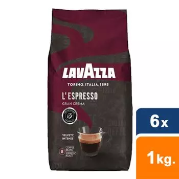 Lavazza - L`Espresso Gran Crema в зернах - 6x 1 кг