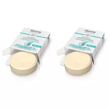 lavera Solid Care Shampoo Basis Sensitive Moisture & Care — без силикона — длительная свежесть и баланс кожи головы — веганский — натуральная косметика — 50 г