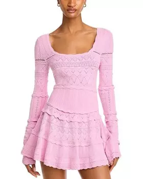 Лавандовое платье LoveShackFancy, розовый