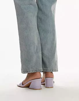 Лавандовые босоножки на среднем каблуке Topshop Andy