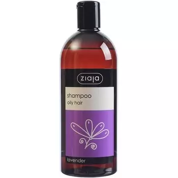 Лавандовый шампунь для жирных волос 500мл, Ziaja