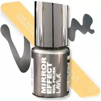 Layla Cosmetics Лак для ногтей с зеркальным эффектом 81 Черный как черное дерево 10 мл