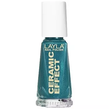 Layla Косметика 1243R23-028 Лак для ногтей с керамическим эффектом Celebrity Green 0,01 л