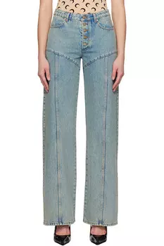 Лазерные джинсы с эффектом лунного свечения Moon Marine Serre, бежевый