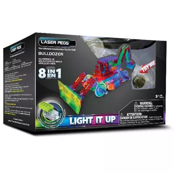 Лазерные колышки, строительные блоки для бульдозеров 8 в 1 Laser Pegs