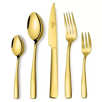 LB Набор столовых приборов на 12 человек Набор столовых приборов из 72 предметов из нержавеющей стали на 12 человек, столовые приборы из блестящей нержавеющей стали можно мыть в посудомоечной машине (2036) Homelux